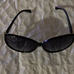 Women's Black Oval Sunglasses - Classic Everyday Shade